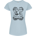 The Golden Age of Bicycles Cyclist Cycling Womens Petite Cut T-Shirt Light Blue