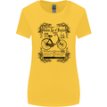 The Golden Age of Bicycles Cyclist Cycling Womens Wider Cut T-Shirt Yellow