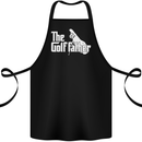 The Golfather Funny Golfer Golf Fathers Day Cotton Apron 100% Organic Black
