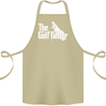 The Golfather Funny Golfer Golf Fathers Day Cotton Apron 100% Organic Khaki