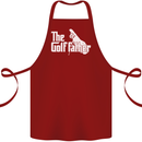 The Golfather Funny Golfer Golf Fathers Day Cotton Apron 100% Organic Maroon