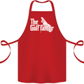 The Golfather Funny Golfer Golf Fathers Day Cotton Apron 100% Organic Red