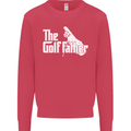 The Golfather Funny Golfer Golf Fathers Day Mens Sweatshirt Jumper Heliconia