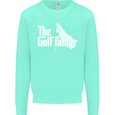The Golfather Funny Golfer Golf Fathers Day Mens Sweatshirt Jumper Peppermint