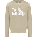 The Golfather Funny Golfer Golf Fathers Day Mens Sweatshirt Jumper Sand