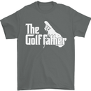 The Golfather Funny Golfer Golf Fathers Day Mens T-Shirt Cotton Gildan Charcoal