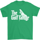 The Golfather Funny Golfer Golf Fathers Day Mens T-Shirt Cotton Gildan Irish Green