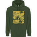 The Good the Bad the Pugly Funny Pug Childrens Kids Hoodie Forest Green