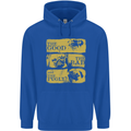 The Good the Bad the Pugly Funny Pug Childrens Kids Hoodie Royal Blue
