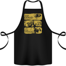 The Good the Bad the Pugly Funny Pug Cotton Apron 100% Organic Black