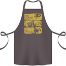 The Good the Bad the Pugly Funny Pug Cotton Apron 100% Organic Dark Grey