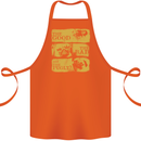 The Good the Bad the Pugly Funny Pug Cotton Apron 100% Organic Orange
