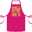 The Good the Bad the Pugly Funny Pug Cotton Apron 100% Organic Pink
