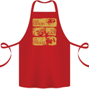 The Good the Bad the Pugly Funny Pug Cotton Apron 100% Organic Red
