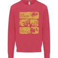 The Good the Bad the Pugly Funny Pug Kids Sweatshirt Jumper Heliconia