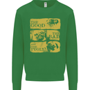 The Good the Bad the Pugly Funny Pug Kids Sweatshirt Jumper Irish Green