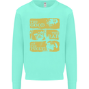 The Good the Bad the Pugly Funny Pug Kids Sweatshirt Jumper Peppermint