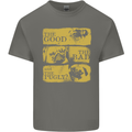 The Good the Bad the Pugly Funny Pug Kids T-Shirt Childrens Charcoal