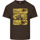 The Good the Bad the Pugly Funny Pug Kids T-Shirt Childrens Chocolate