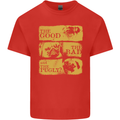 The Good the Bad the Pugly Funny Pug Kids T-Shirt Childrens Red