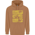 The Good the Bad the Pugly Funny Pug Mens 80% Cotton Hoodie Caramel Latte