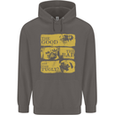 The Good the Bad the Pugly Funny Pug Mens 80% Cotton Hoodie Charcoal