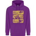 The Good the Bad the Pugly Funny Pug Mens 80% Cotton Hoodie Purple