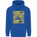 The Good the Bad the Pugly Funny Pug Mens 80% Cotton Hoodie Royal Blue