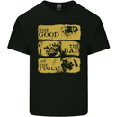 The Good the Bad the Pugly Funny Pug Mens Cotton T-Shirt Tee Top Black