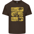 The Good the Bad the Pugly Funny Pug Mens Cotton T-Shirt Tee Top Dark Chocolate