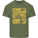 The Good the Bad the Pugly Funny Pug Mens Cotton T-Shirt Tee Top Military Green