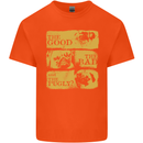 The Good the Bad the Pugly Funny Pug Mens Cotton T-Shirt Tee Top Orange