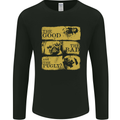 The Good the Bad the Pugly Funny Pug Mens Long Sleeve T-Shirt Black