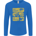 The Good the Bad the Pugly Funny Pug Mens Long Sleeve T-Shirt Royal Blue
