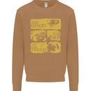 The Good the Bad the Pugly Funny Pug Mens Sweatshirt Jumper Caramel Latte