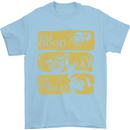 The Good the Bad the Pugly Funny Pug Mens T-Shirt Cotton Gildan Light Blue