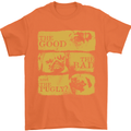 The Good the Bad the Pugly Funny Pug Mens T-Shirt Cotton Gildan Orange