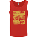 The Good the Bad the Pugly Funny Pug Mens Vest Tank Top Red