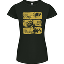 The Good the Bad the Pugly Funny Pug Womens Petite Cut T-Shirt Black