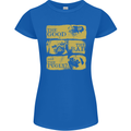 The Good the Bad the Pugly Funny Pug Womens Petite Cut T-Shirt Royal Blue