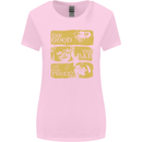 The Good the Bad the Pugly Funny Pug Womens Wider Cut T-Shirt Light Pink