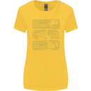 The Good the Bad the Pugly Funny Pug Womens Wider Cut T-Shirt Yellow