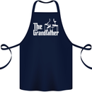 The Grandfather Grandad Grandparent's Day Cotton Apron 100% Organic Navy Blue