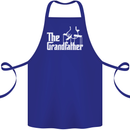 The Grandfather Grandad Grandparent's Day Cotton Apron 100% Organic Royal Blue