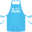 The Grandfather Grandad Grandparent's Day Cotton Apron 100% Organic Turquoise