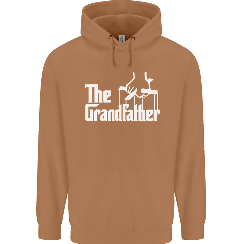 The Grandfather Grandad Grandparent's Day Mens 80% Cotton Hoodie Caramel Latte