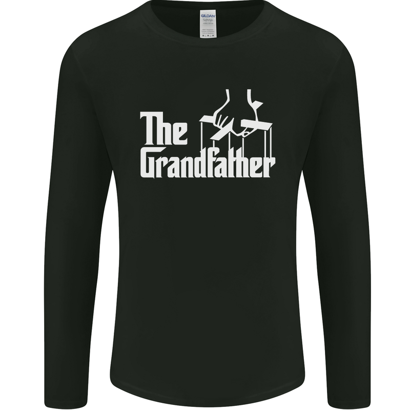 The Grandfather Grandad Grandparent's Day Mens Long Sleeve T-Shirt Black