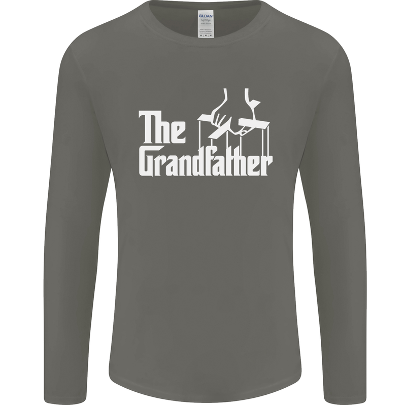 The Grandfather Grandad Grandparent's Day Mens Long Sleeve T-Shirt Charcoal