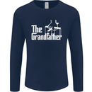 The Grandfather Grandad Grandparent's Day Mens Long Sleeve T-Shirt Navy Blue