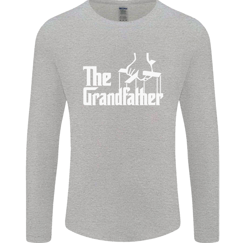 The Grandfather Grandad Grandparent's Day Mens Long Sleeve T-Shirt Sports Grey